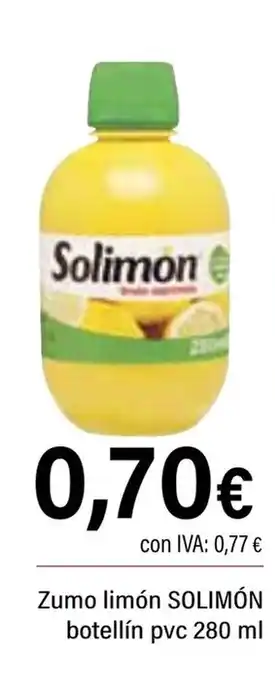 Cash Ifa SOLIMÓN Zumo limón botellín pvc oferta