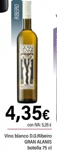 Cash Ifa ENCANTO Vino blanco IGP.Tierra de Castilla y León godello verdejo oferta