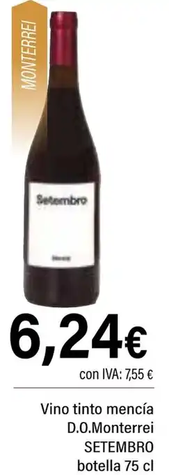 Cash Ifa SETEMBRO Vino tinto mencía D.O.Monterrei oferta