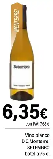 Cash Ifa SETEMBRO Vino blanco D.O.Monterrei oferta
