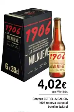 Cash Ifa ESTRELLA GALICIA Cerveza 1906 reserva especial botellín oferta