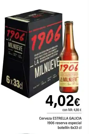 Cash Ifa ESTRELLA GALICIA Cerveza 1906 reserva especial botellín oferta
