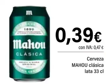 Cash Ifa MAHOU Cerveza clásica oferta