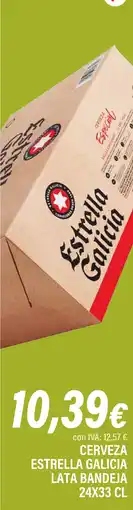 Cash Ifa ESTRELLA GALICIA Cerveza lata bandeja oferta