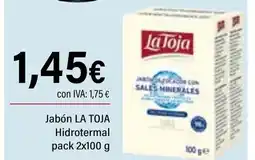 Cash Ifa LA TOJA  Jabón Hidrotermal oferta