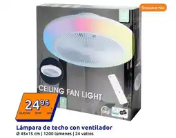 Action Lámpara de techo con ventilador oferta