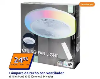 Action Lámpara de techo con ventilador oferta