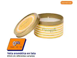 Action Vela aromática en lata 08x5 cm oferta