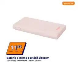 Action Batería externa portátil Sitecom 20 vatios 10.000 mAh oferta