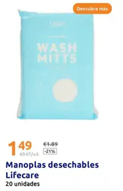 Action Manoplas desechables Lifecare oferta