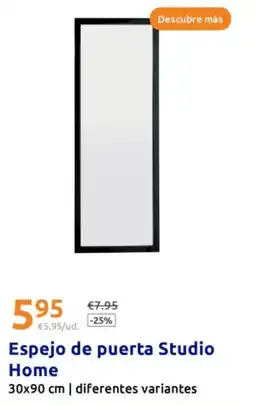 Action Espejo de puerta Studio Home 30x90 cm oferta