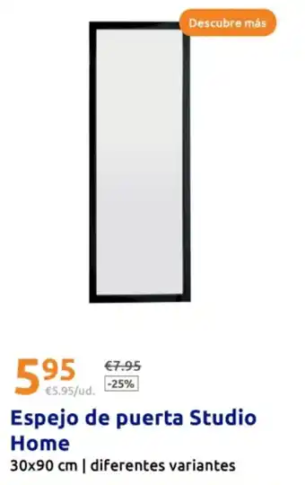Action Espejo de puerta Studio Home 30x90 cm oferta