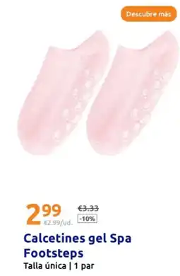 Action Calcetines gel Spa Footsteps Talla única oferta