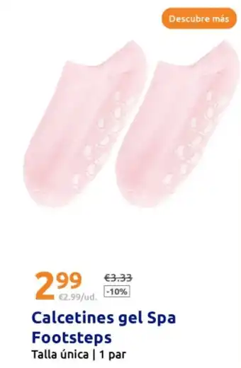 Action Calcetines gel Spa Footsteps Talla única oferta