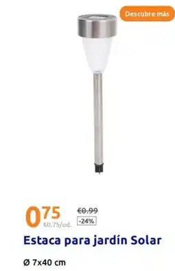 Action Estaca para jardín Solar 07x40 cm oferta