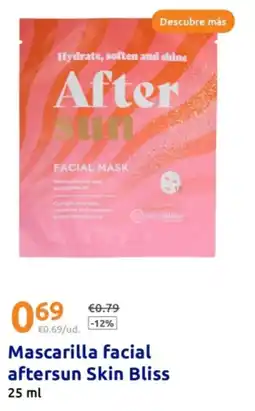 Action Mascarilla facial aftersun Skin Bliss oferta