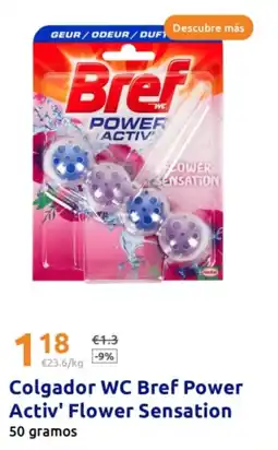Action BREF Colgador WC Power Activ' Flower Sensation oferta