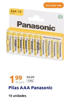 Action PANASONIC Pilas AAA oferta