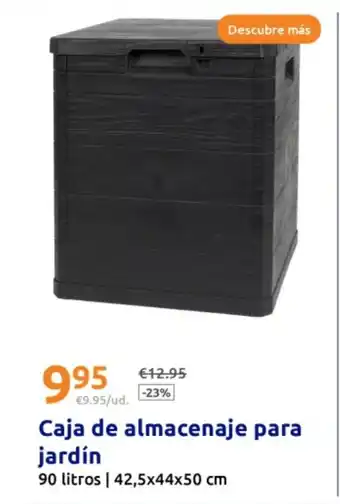 Action Caja de almacenaje para jardín  42,5x44x50 cm oferta