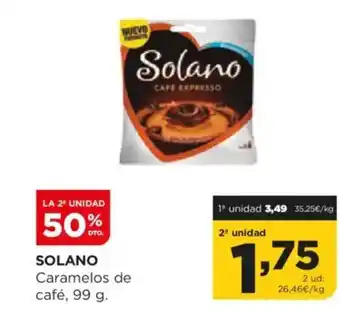 Alimerka SOLANO Caramelos de café oferta
