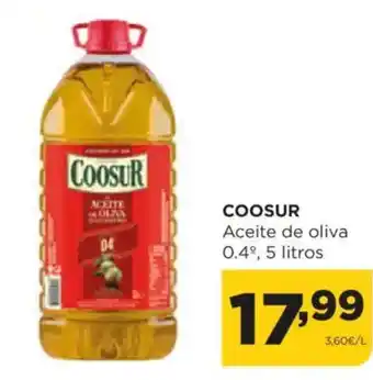 Alimerka COOSUR Aceite de oliva 0.4% oferta
