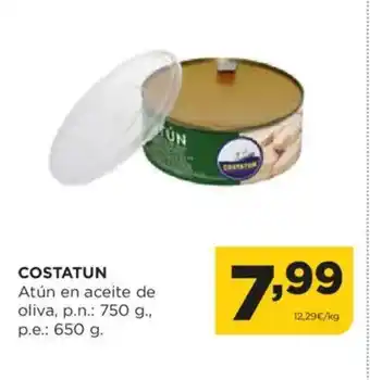 Alimerka COSTATUN Atún en aceite de oliva oferta