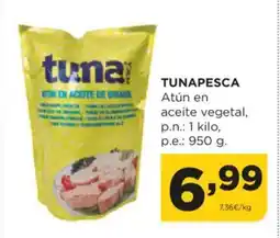 Alimerka TUNAPESCA Atún en aceite vegetal oferta