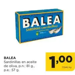 Alimerka BALEA Sardinillas en aceite de oliva oferta
