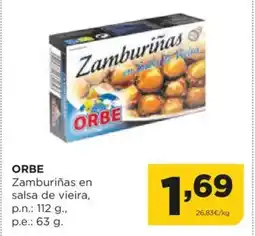 Alimerka ORBE Zamburiñas en salsa de vieira oferta