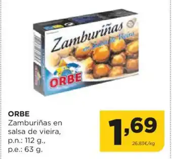 Alimerka ORBE Zamburiñas en salsa de vieira oferta