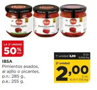 Alimerka IBSA Pimientos asados, al ajillo o picantes oferta