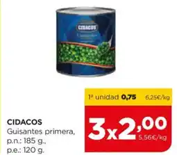 Alimerka CIDACOS Guisantes primera oferta