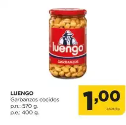 Alimerka LUENGO Garbanzos cocidos oferta