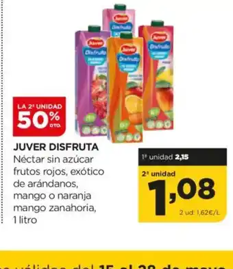Alimerka JUVER DISFRUTA Néctar sin azúcar frutos rojos, exótico de arándanos oferta
