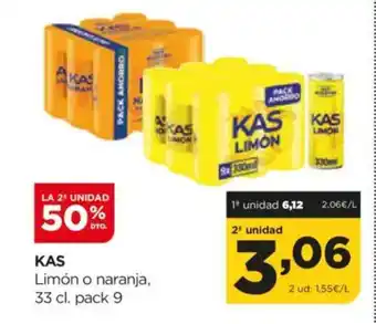 Alimerka KAS Limón o naranja oferta