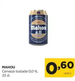 Alimerka MAHOU Cerveza tostada 0,0 % oferta