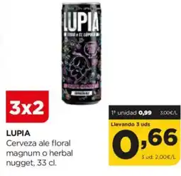 Alimerka LUPIA Cerveza ale floral magnum o herbal nugget oferta