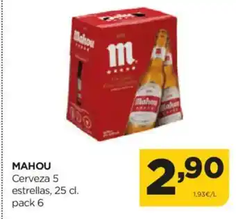 Alimerka MAHOU Cerveza 5 estrellas oferta