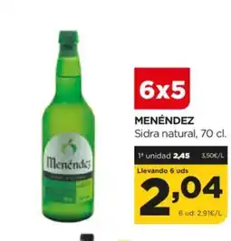 Alimerka MENÉNDEZ Sidra natural oferta