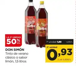 Alimerka DON SIMÓN Tinto de verano clásico o sabor oferta