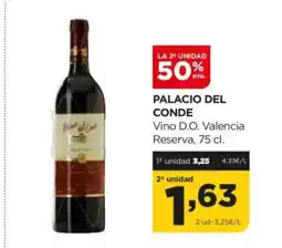 Alimerka PALACIO DEL CONDE Vino D.O. Valencia Reserva oferta