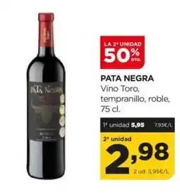 Alimerka PATA NEGRA Vino Toro, tempranillo, roble oferta