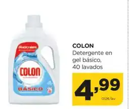 Alimerka COLON Detergente en gel básico, 40 lavados oferta
