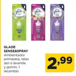 Alimerka GLADE SENSE&SPRAY Ambientador primavera, relax zen o lavanda y jazmín oferta