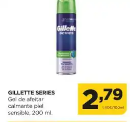 Alimerka GILLETTE SERIES Gel de afeitar calmante piel sensible oferta