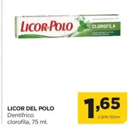 Alimerka LICOR DEL POLO Dentifrico clorofila oferta