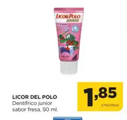 Alimerka LICOR DEL POLO Dentifrico junior sabor fresa oferta