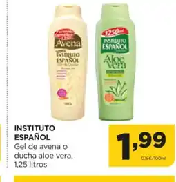 Alimerka INSTURIO ESPAÑOL Gel de avena o ducha aloe vera oferta