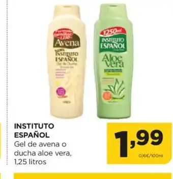 Alimerka INSTURIO ESPAÑOL Gel de avena o ducha aloe vera oferta