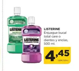 Alimerka LISTERINE Enjuague bucal total care o LISTERINE dientes y encías oferta